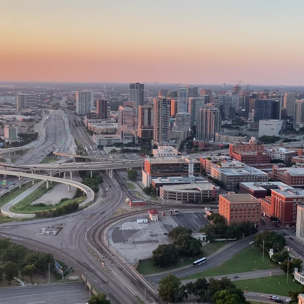 Reunion Tower Sunset